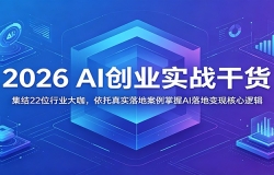 2026 AI��ҵʵս�ɻ�������22λ��ҵ�󿧣�������ʵ��ذ�������AI��ر���